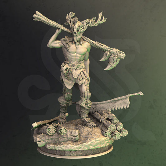 Druidic Barbarian - Treneal (25mm Base)