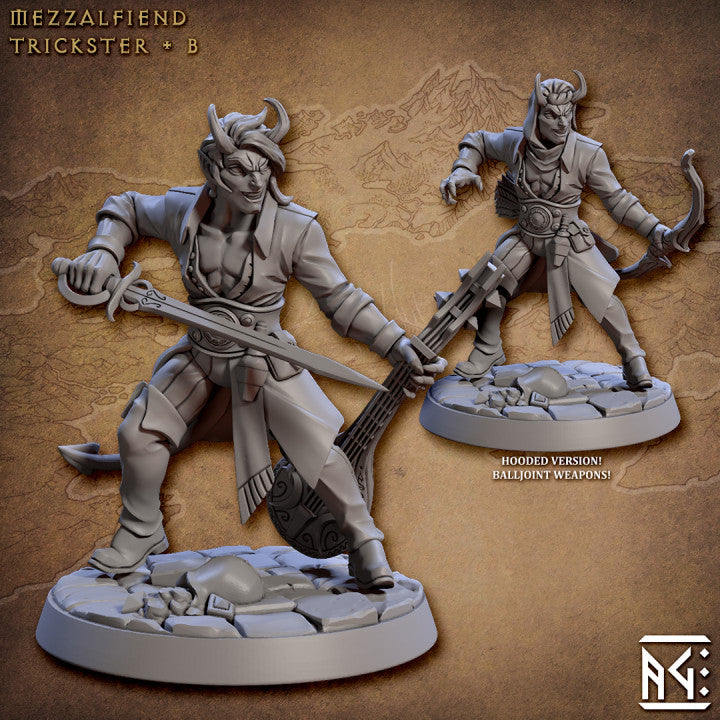 Mezzalfiend Trickster Bard Fiend | Medium | Artisan Guild | D&D DnD Pathfinder Miniature