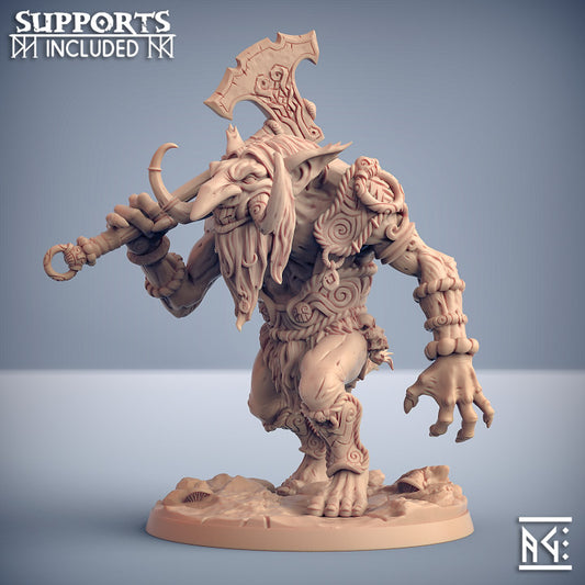 Svartwood Troll Hunter - Axe (50mm Base)