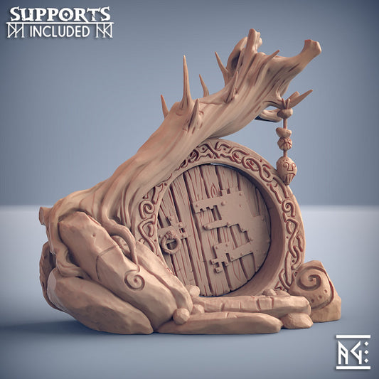 Svartwood Troll Lair - Entrance (75mm Base)