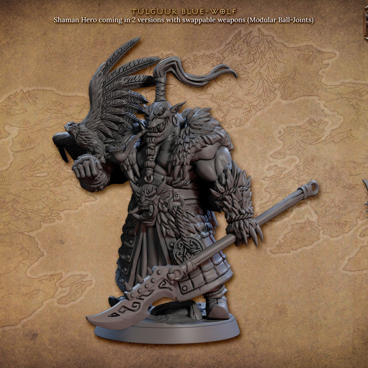 Orc Shaman Arcane Lightning Familiar | Large | Artisan Guild | D&D DnD Pathfinder Miniature