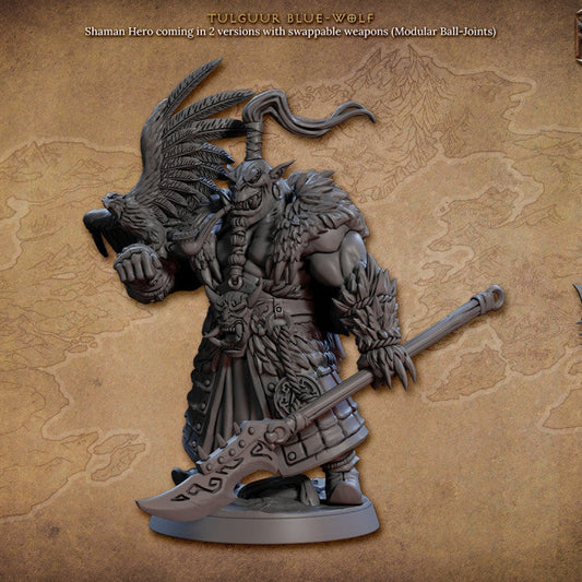Orc Shaman Arcane Lightning Familiar | Large | Artisan Guild | D&D DnD Pathfinder Miniature