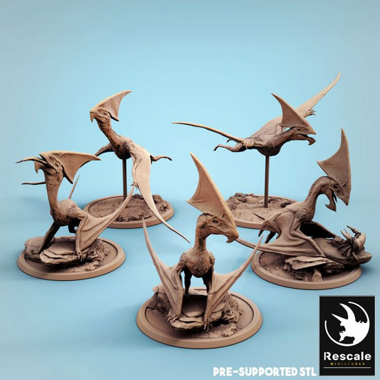 Flying Prehistoric Dinosaur Beast | Large | Rescale Miniatures | D&D DnD Pathfinder Miniature