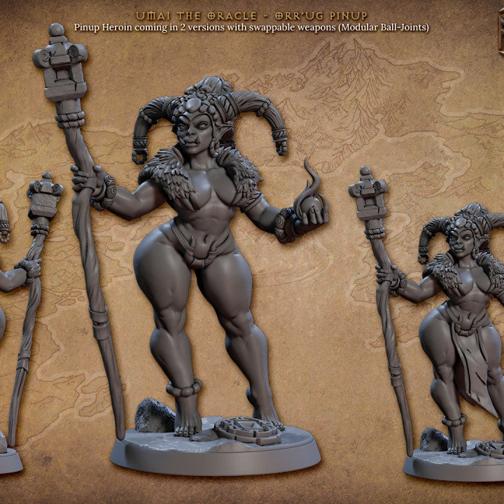 Orc Seer Oracle Rituals | Medium | Artisan Guild | D&D DnD Pathfinder Miniature