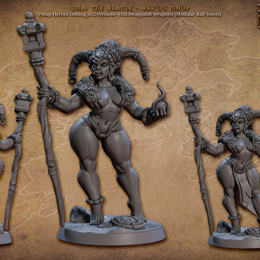 Orc Seer Oracle Rituals | Medium | Artisan Guild | D&D DnD Pathfinder Miniature