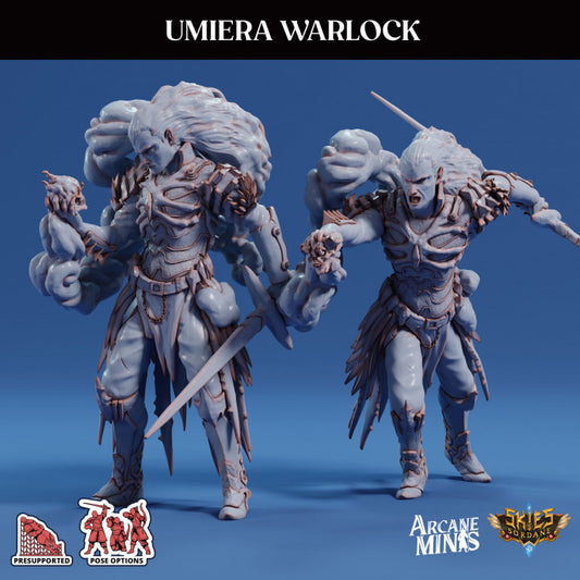 Umiera Warlock Sorcerer Miniature | Medium | Sordane Publishing | D&D DnD Pathfinder Miniature