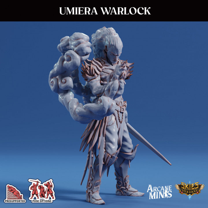 Umiera Warlock Sorcerer Miniature | Medium | Sordane Publishing | D&D DnD Pathfinder Miniature