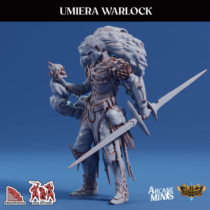 Umiera Warlock Sorcerer Miniature | Medium | Sordane Publishing | D&D DnD Pathfinder Miniature