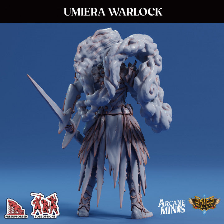 Umiera Warlock Sorcerer Miniature | Medium | Sordane Publishing | D&D DnD Pathfinder Miniature