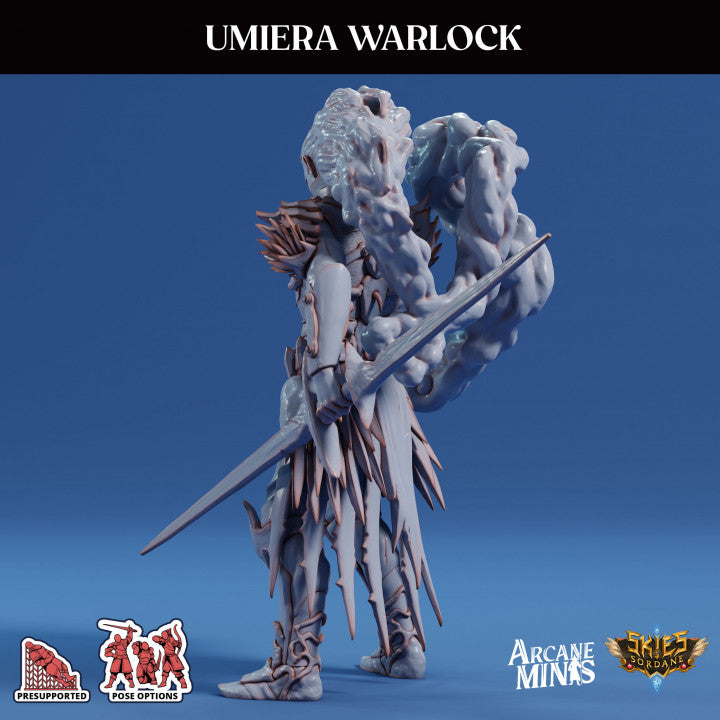Umiera Warlock Sorcerer Miniature | Medium | Sordane Publishing | D&D DnD Pathfinder Miniature