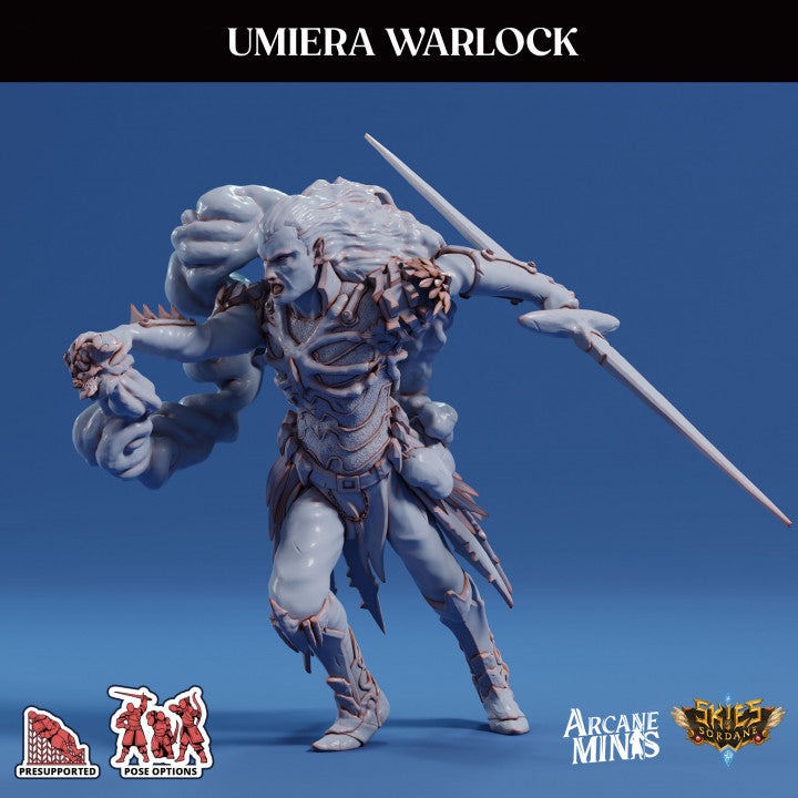 Umiera Warlock Sorcerer Miniature | Medium | Sordane Publishing | D&D DnD Pathfinder Miniature