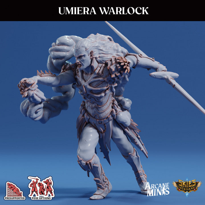 Umiera Warlock Sorcerer Miniature | Medium | Sordane Publishing | D&D DnD Pathfinder Miniature