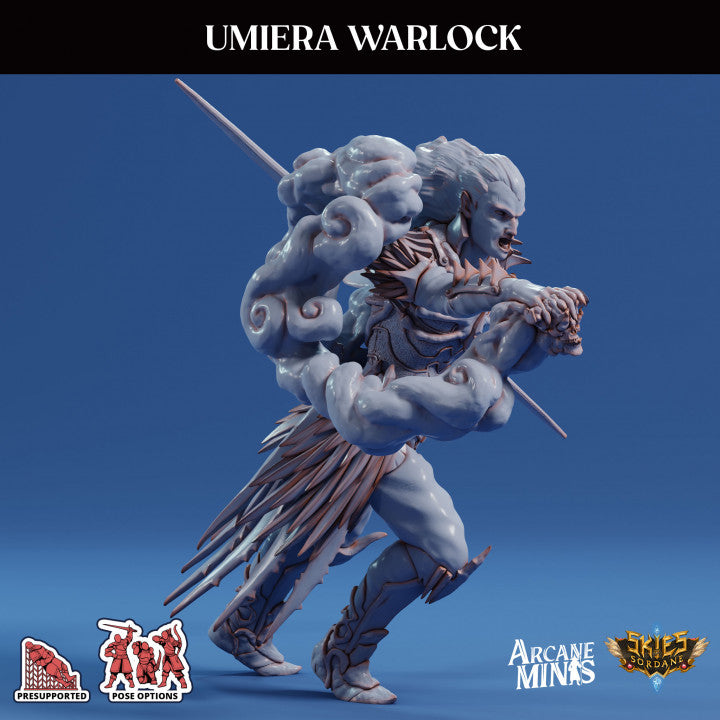 Umiera Warlock Sorcerer Miniature | Medium | Sordane Publishing | D&D DnD Pathfinder Miniature