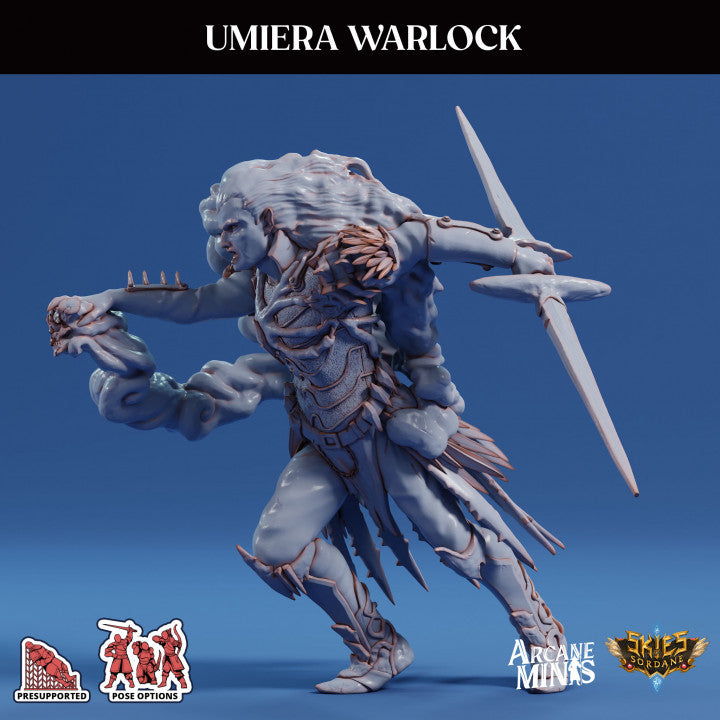 Umiera Warlock Sorcerer Miniature | Medium | Sordane Publishing | D&D DnD Pathfinder Miniature