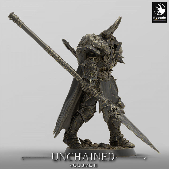Armored Warrior Leader Paladin Fighter | Medium | Rescale Miniatures | D&D DnD Pathfinder Miniature