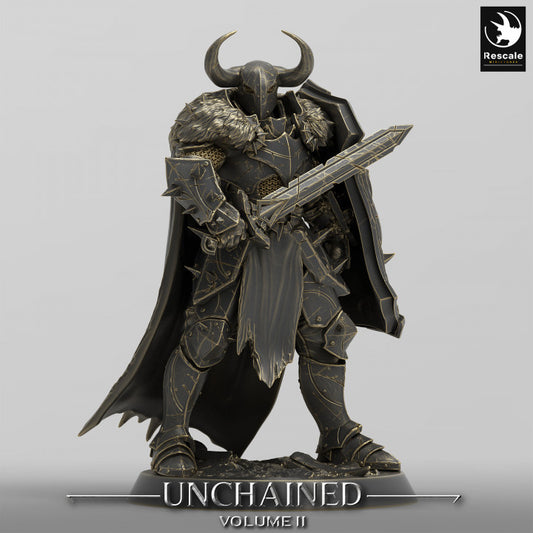 Collection Unchained Warrior Infantry Fighter Human | Medium | Rescale Miniatures | D&D DnD Pathfinder Miniature
