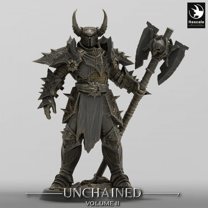 Unchained Warrior Paladin Figure | Medium | Rescale Miniatures | D&D DnD Pathfinder Miniature