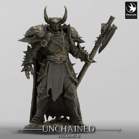 Unchained Warrior Paladin Figure | Medium | Rescale Miniatures | D&D DnD Pathfinder Miniature