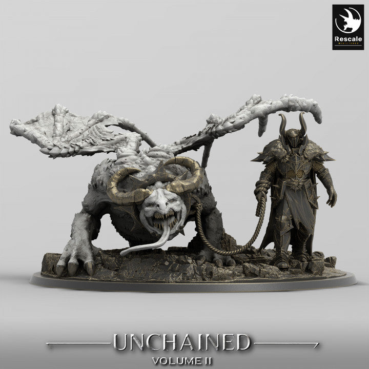 Horned Beast Monstrosity Dragon | Gargantuan | Rescale Miniatures | D&D DnD Pathfinder Miniature