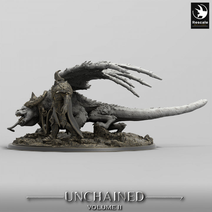 Horned Beast Monstrosity Dragon | Gargantuan | Rescale Miniatures | D&D DnD Pathfinder Miniature