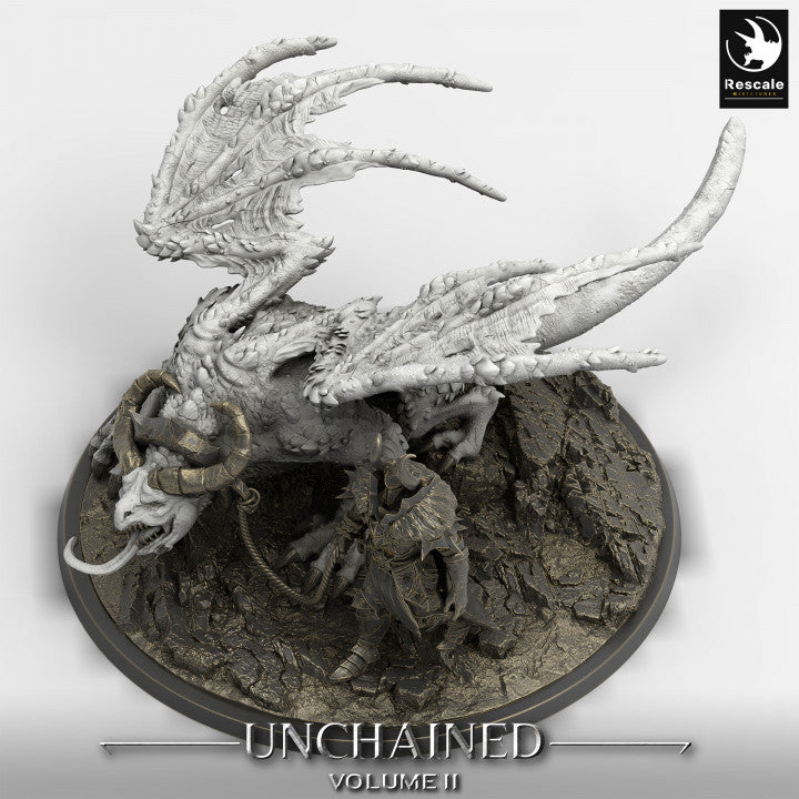 Horned Beast Monstrosity Dragon | Gargantuan | Rescale Miniatures | D&D DnD Pathfinder Miniature