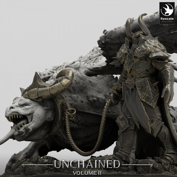 Horned Beast Monstrosity Dragon | Gargantuan | Rescale Miniatures | D&D DnD Pathfinder Miniature