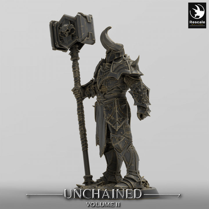 Unchained Guard Fighter Warrior Spear | Medium | Rescale Miniatures | D&D DnD Pathfinder Miniature