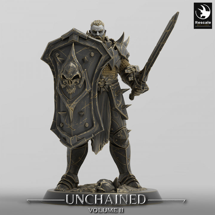 Collection Unchained Warrior Infantry Fighter Human | Medium | Rescale Miniatures | D&D DnD Pathfinder Miniature