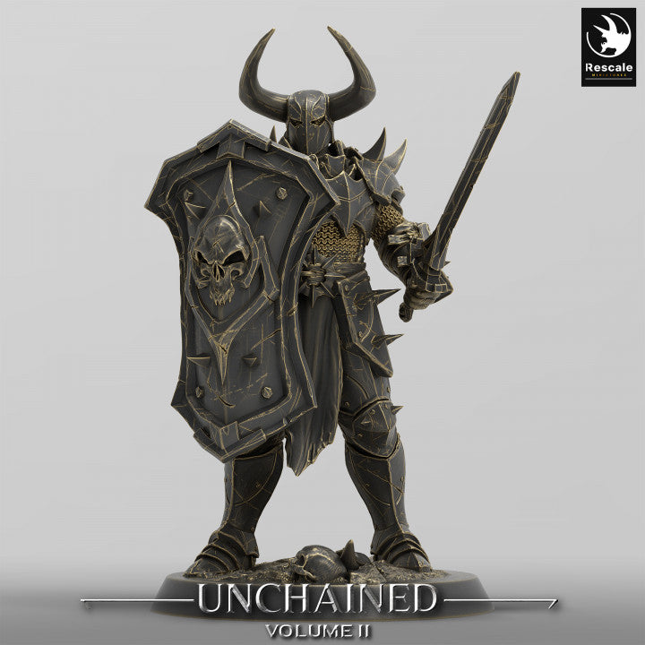 Collection Unchained Warrior Infantry Fighter Human | Medium | Rescale Miniatures | D&D DnD Pathfinder Miniature