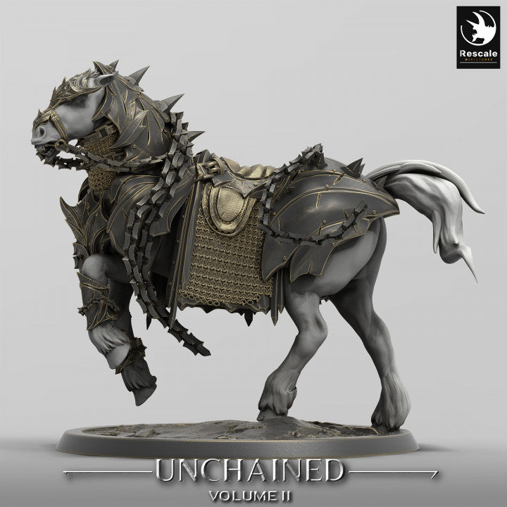 Collection Majestic Horse Miniature Mount | Large | Rescale Miniatures | D&D DnD Pathfinder Miniature