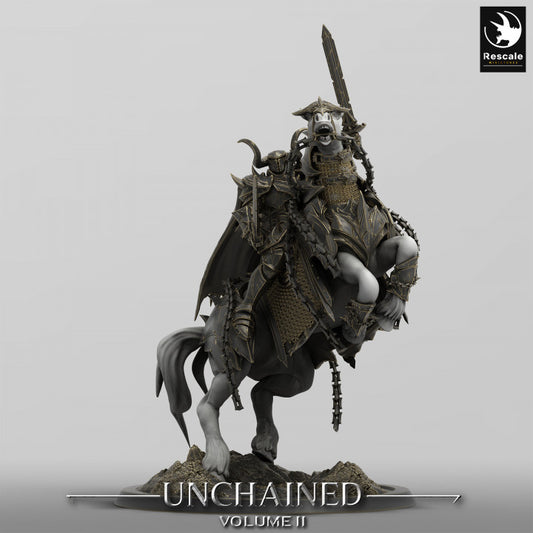 Unchained Warhorse Jump Armor | Large | Rescale Miniatures | D&D DnD Pathfinder Miniature