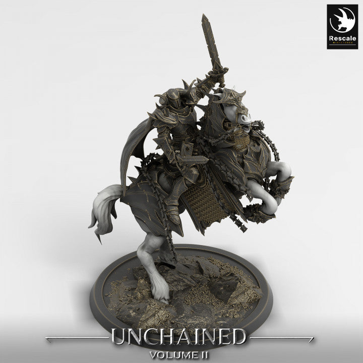 Unchained Warhorse Jump Armor | Large | Rescale Miniatures | D&D DnD Pathfinder Miniature