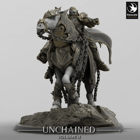 Armored War Horse Mount Battle | Large | Rescale Miniatures | D&D DnD Pathfinder Miniature
