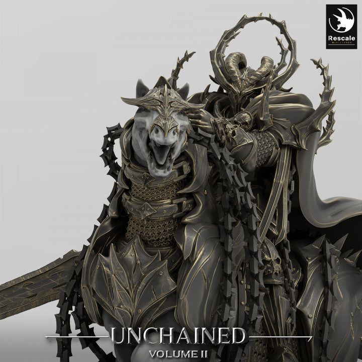 Demonic Horse Fiends Mount | Large | Rescale Miniatures | D&D DnD Pathfinder Miniature