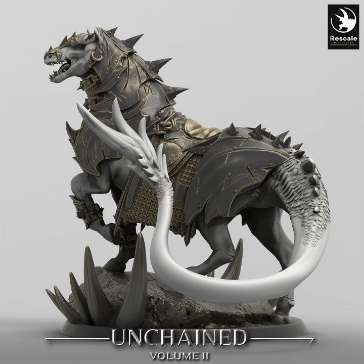 Demonic Horse Fiends Mount | Large | Rescale Miniatures | D&D DnD Pathfinder Miniature