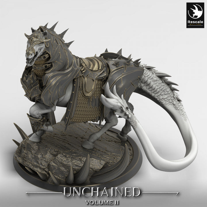 Demonic Horse Fiends Mount | Large | Rescale Miniatures | D&D DnD Pathfinder Miniature