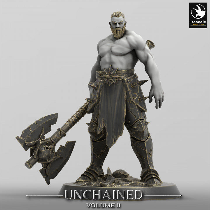 Collection Unchained Warrior Infantry Fighter Human | Medium | Rescale Miniatures | D&D DnD Pathfinder Miniature