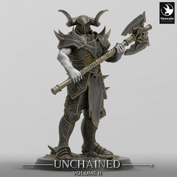 Collection Unchained Warrior Infantry Fighter Human | Medium | Rescale Miniatures | D&D DnD Pathfinder Miniature
