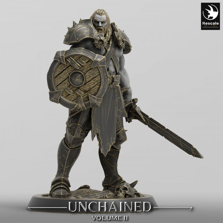 Collection Unchained Warrior Infantry Fighter Human | Medium | Rescale Miniatures | D&D DnD Pathfinder Miniature