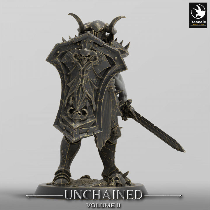 Collection Unchained Warrior Infantry Fighter Human | Medium | Rescale Miniatures | D&D DnD Pathfinder Miniature