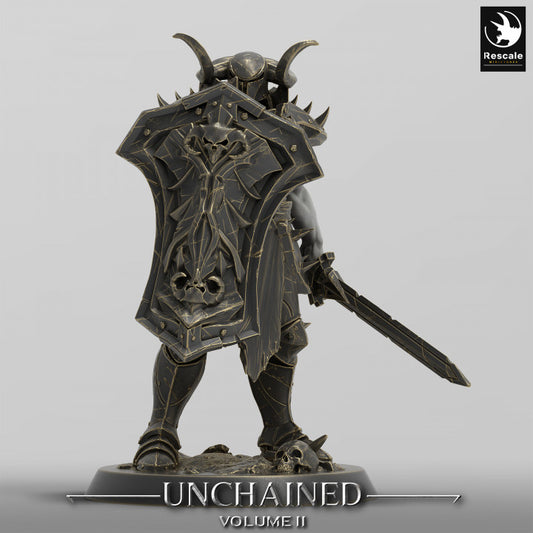 Collection Unchained Warrior Fighter Human Warrior | Medium | Rescale Miniatures | D&D DnD Pathfinder Miniature
