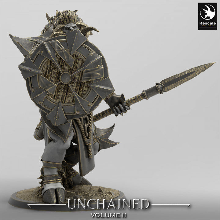 Minotaur Guard Warrior Axe | Large | Rescale Miniatures | D&D DnD Pathfinder Miniature