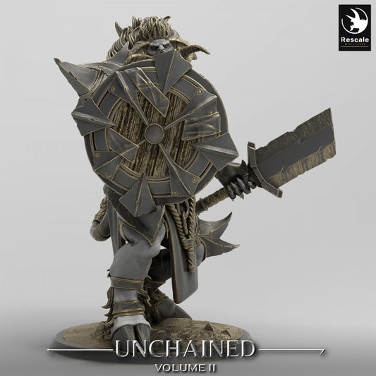 Minotaur Guard Warrior Axe | Large | Rescale Miniatures | D&D DnD Pathfinder Miniature