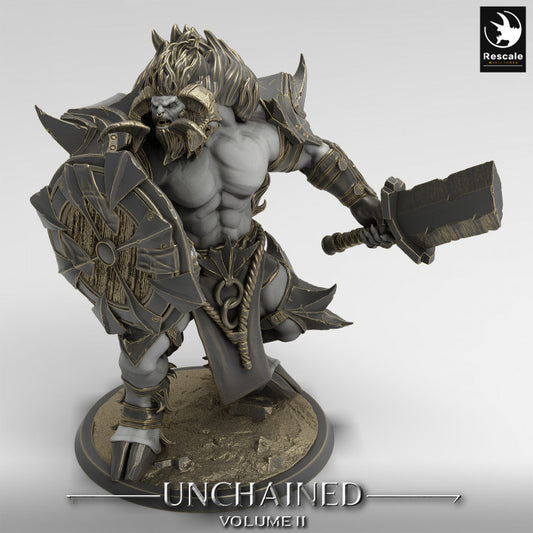 Minotaur Guard Warrior Axe | Large | Rescale Miniatures | D&D DnD Pathfinder Miniature