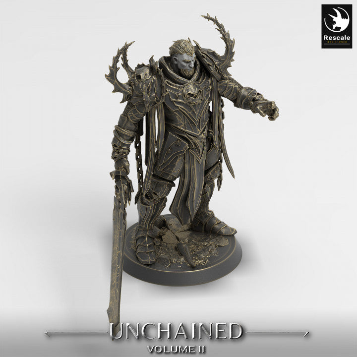 Warrior Knight Paladin Fighter | Medium | Rescale Miniatures | D&D DnD Pathfinder Miniature