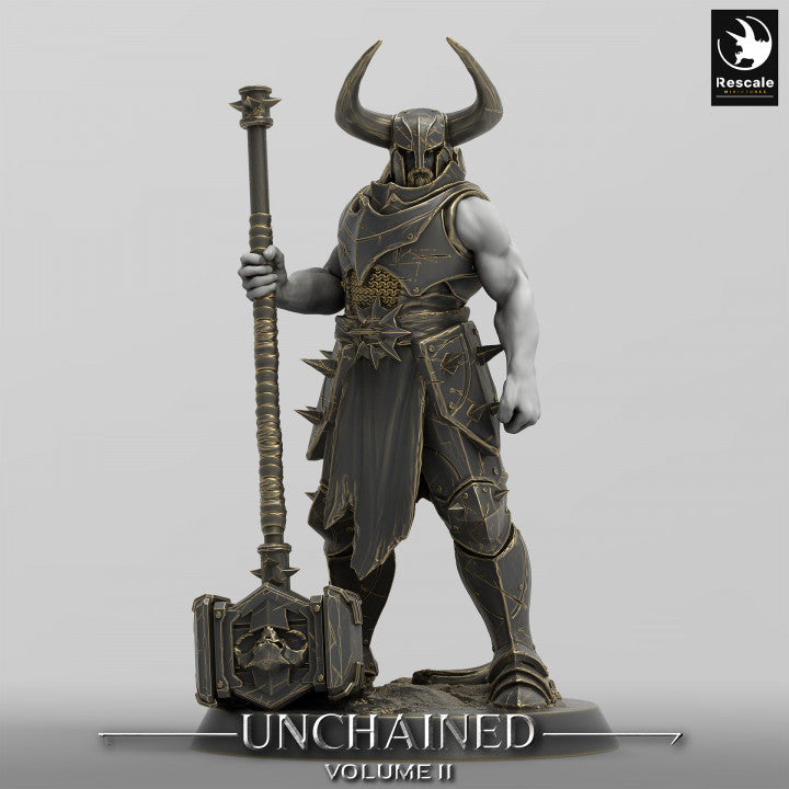 Collection Unchained Warrior Infantry Fighter Human | Medium | Rescale Miniatures | D&D DnD Pathfinder Miniature