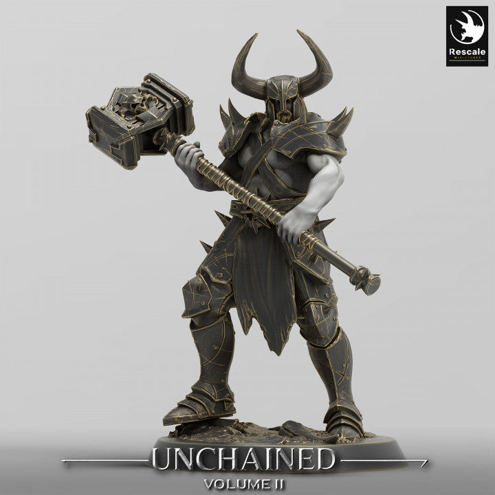 Collection Unchained Warrior Infantry Fighter Human | Medium | Rescale Miniatures | D&D DnD Pathfinder Miniature