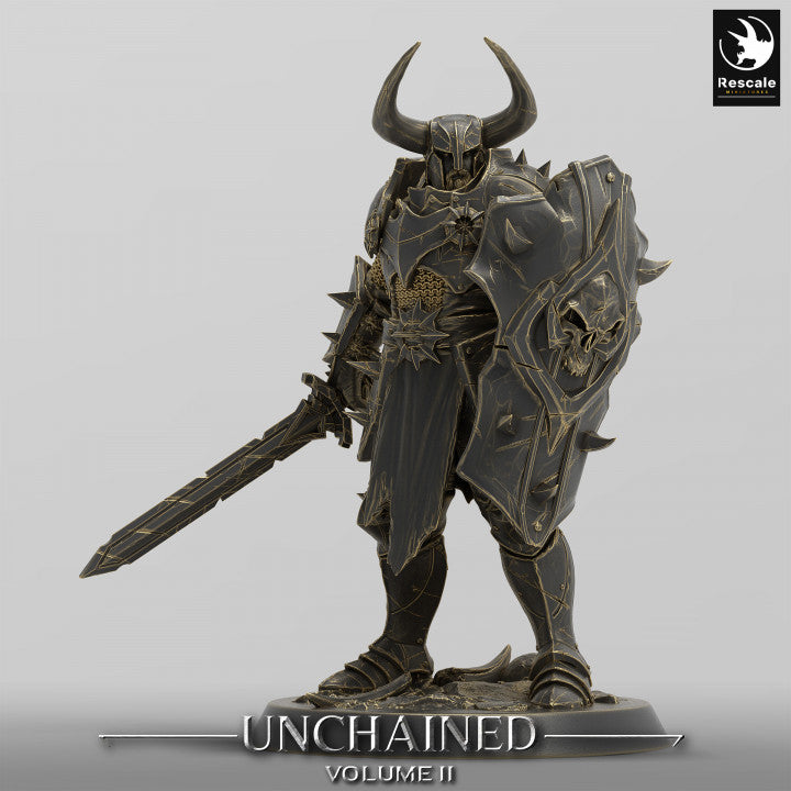 Collection Unchained Warrior Infantry Fighter Human | Medium | Rescale Miniatures | D&D DnD Pathfinder Miniature
