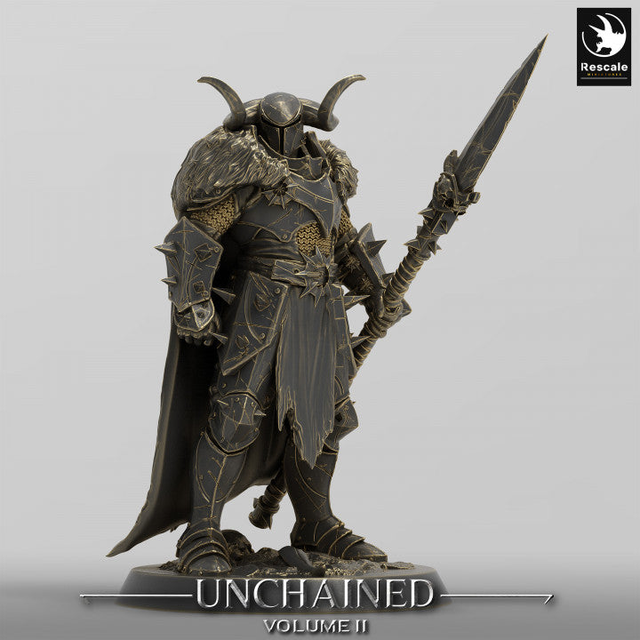 Collection Unchained Warrior Infantry Fighter Human | Medium | Rescale Miniatures | D&D DnD Pathfinder Miniature