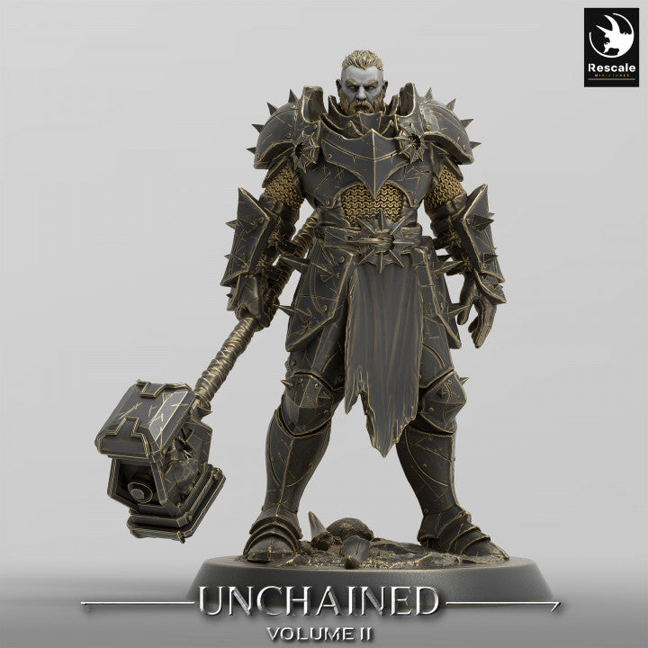 Collection Unchained Warrior Infantry Fighter Human | Medium | Rescale Miniatures | D&D DnD Pathfinder Miniature